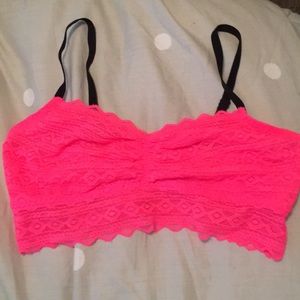 EUC VS Pink neon pink bralette M